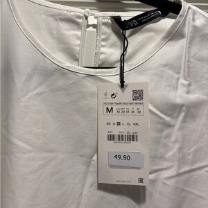 NWT Zara White Long Dress